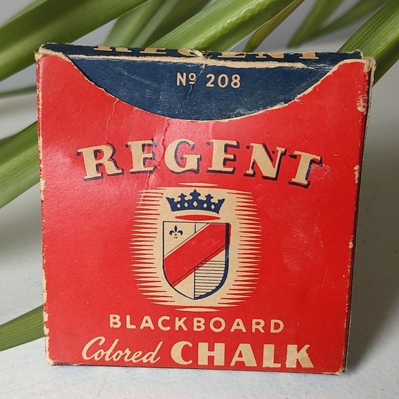 Regent Other - Made In U.S.A. Vintage Package Of Regent No. 208 Blackboard Colored Chalk © 1947
